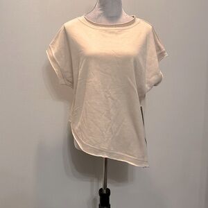 Bear Dance tan distressed sleeveless sweatshirts NWT M